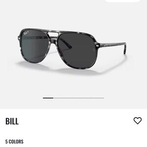 😎 Ray-Ban Bill Sunglasses – Polished Grey Havana, Polarized